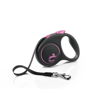 Flexi Black Design szalagos póráz Pink S 5m/15kg